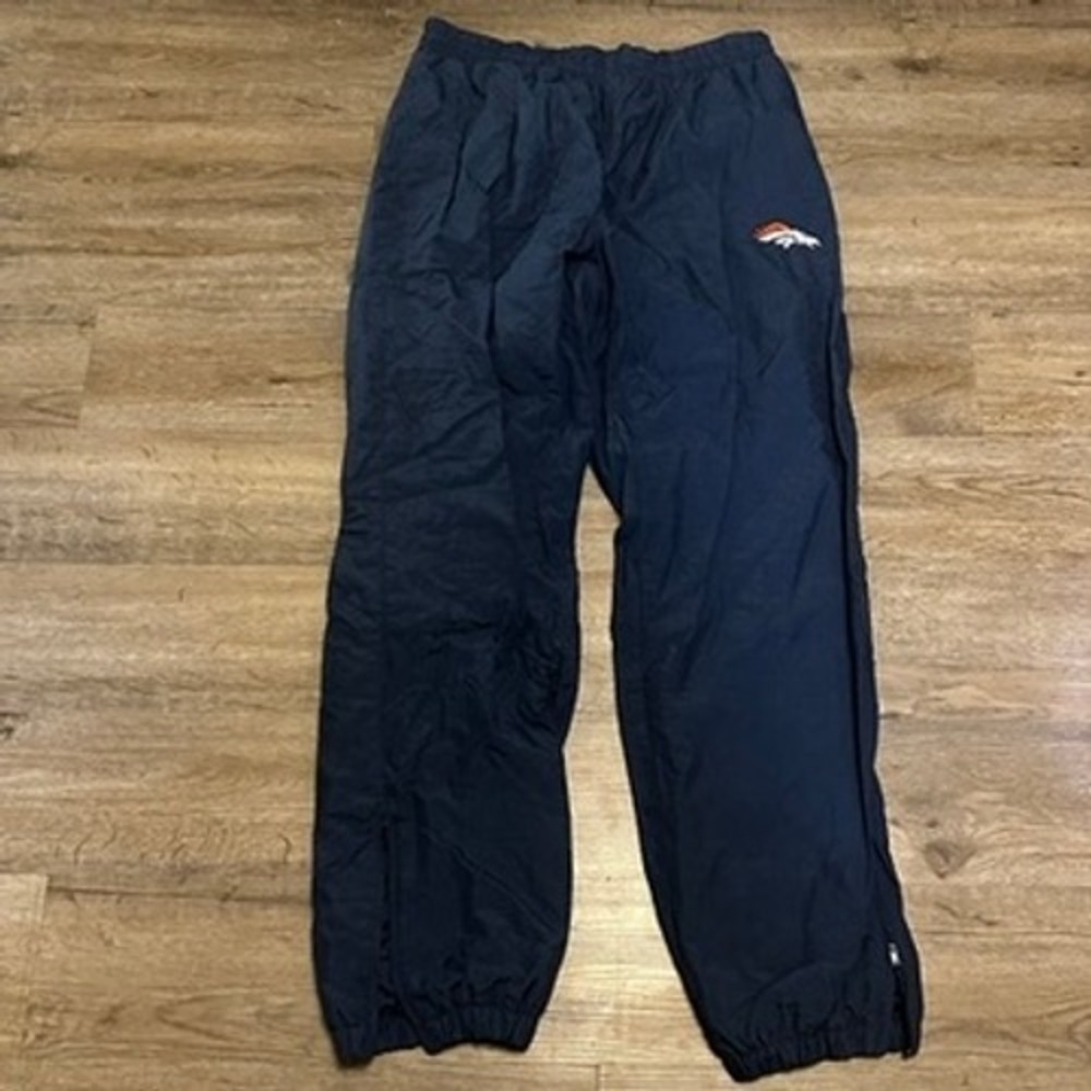 Logo Athletic Denver Broncos NFL Game Day Turbo Zone Track Pants Navy Mens Large